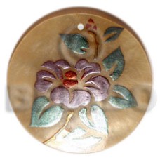 Round 40mm mop handpainted