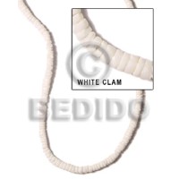 4-5mm white clam heishe