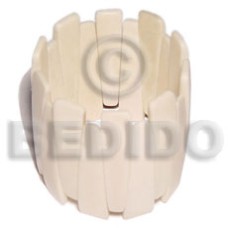 Bone elastic bangle ht=58mm