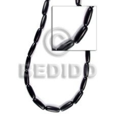 Black elongated oblong horn