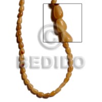 Natural horn teardrop 6mmx8mm