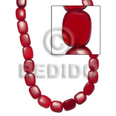 Rectangular flat red horn 14mmx17mm