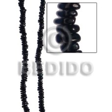 Horn nuggets black 9mmx6mm