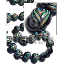 Kukui seeds in animal print