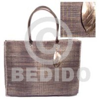 Raffia stitch bag dangling