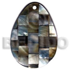 55mmx40mm teardrop blacklip shell blocking