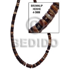 4-5mm brownlip heishe