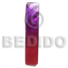 50mmx10mm rectangular two tone red-purple