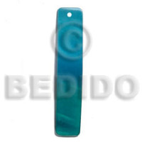 50mmx10mm rectangular two tone blue-green
