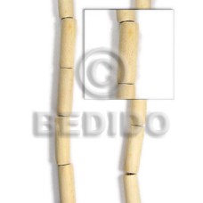 Natural white wood tube 6x15mm