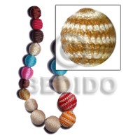 20mm natural white round wood