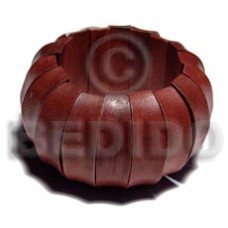 Dyed natural white wood elastic