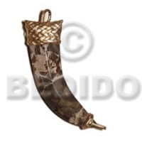 Marbled stone 70mmx20mm fang