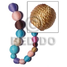 15mm natural white round wood